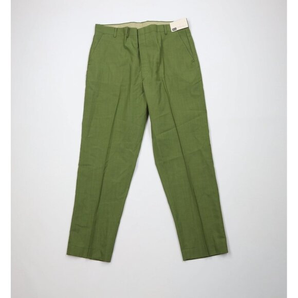 Deadstock Vintage 60s 70s Mens 36x28 Rayon Blend Chino...